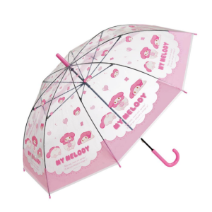 [13000]마이멜로디 파스텔 투명 우산  60cm이가라인